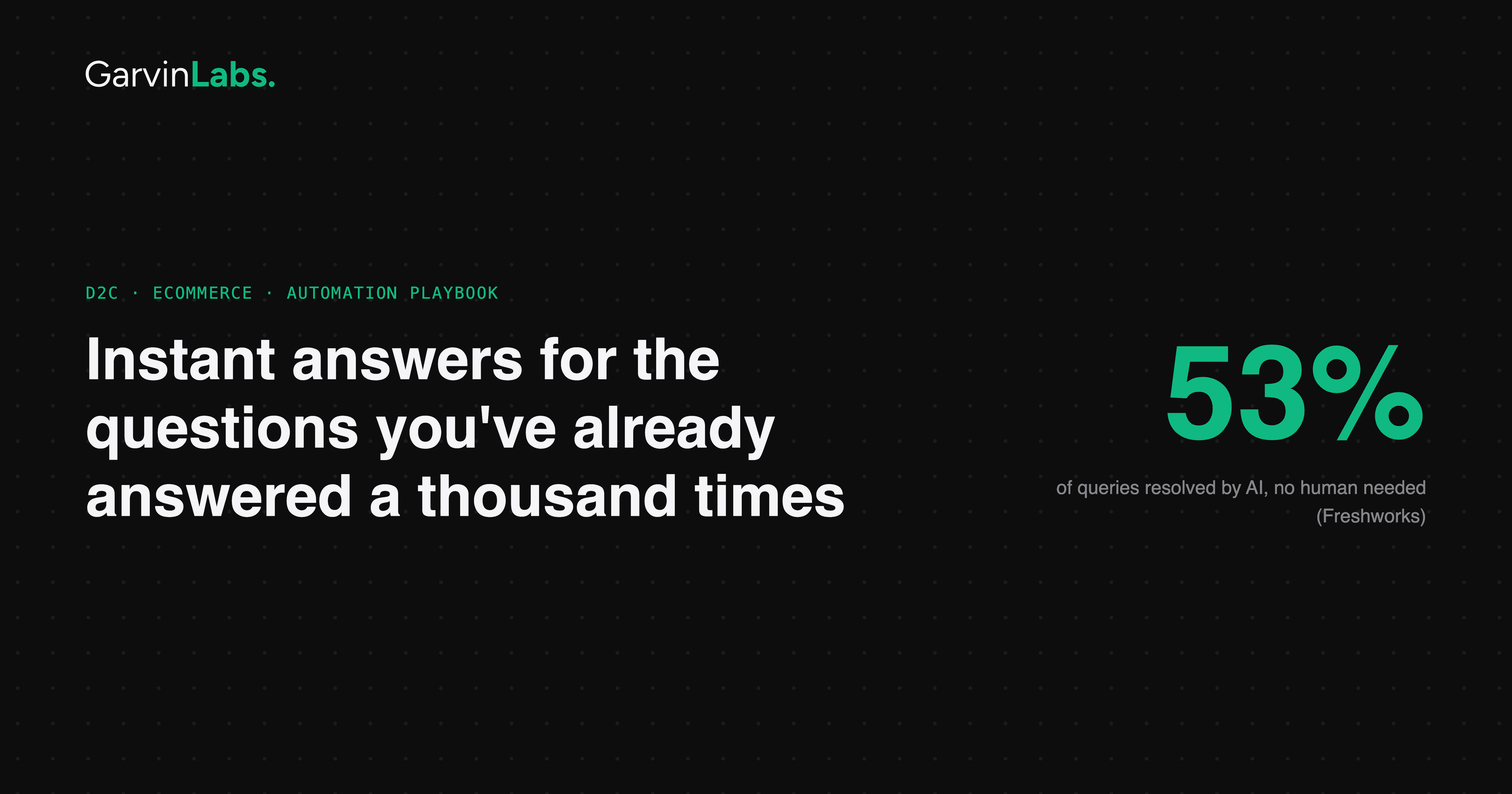 Instant answers for the questions you've already answered a thousand times