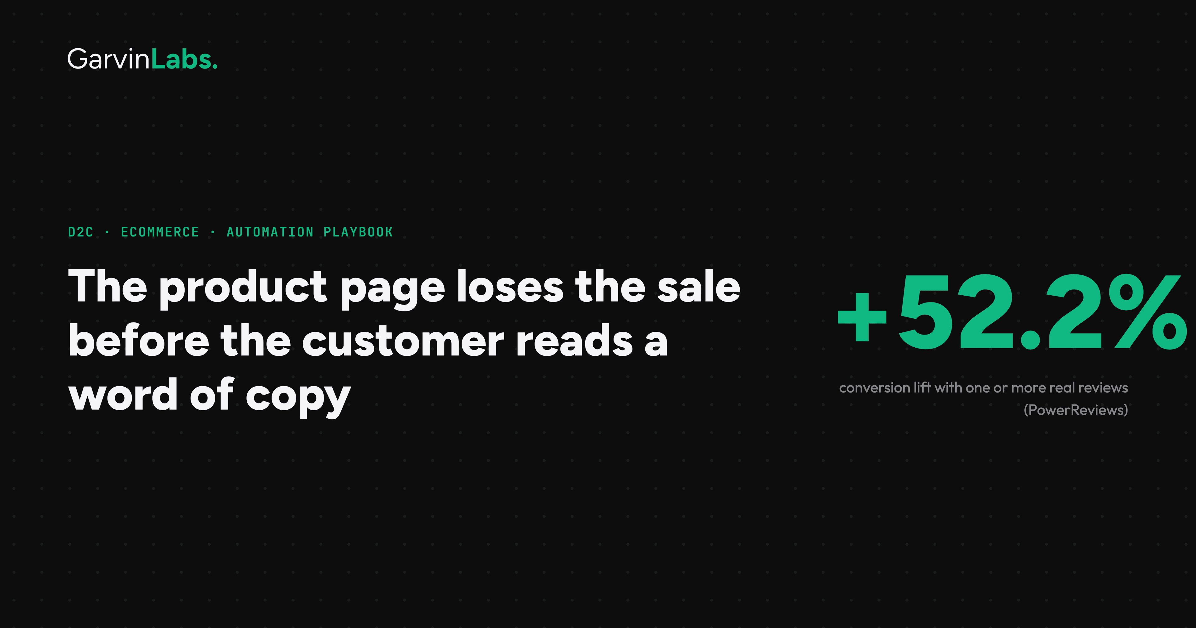 The product page loses the sale before the customer reads a word of copy