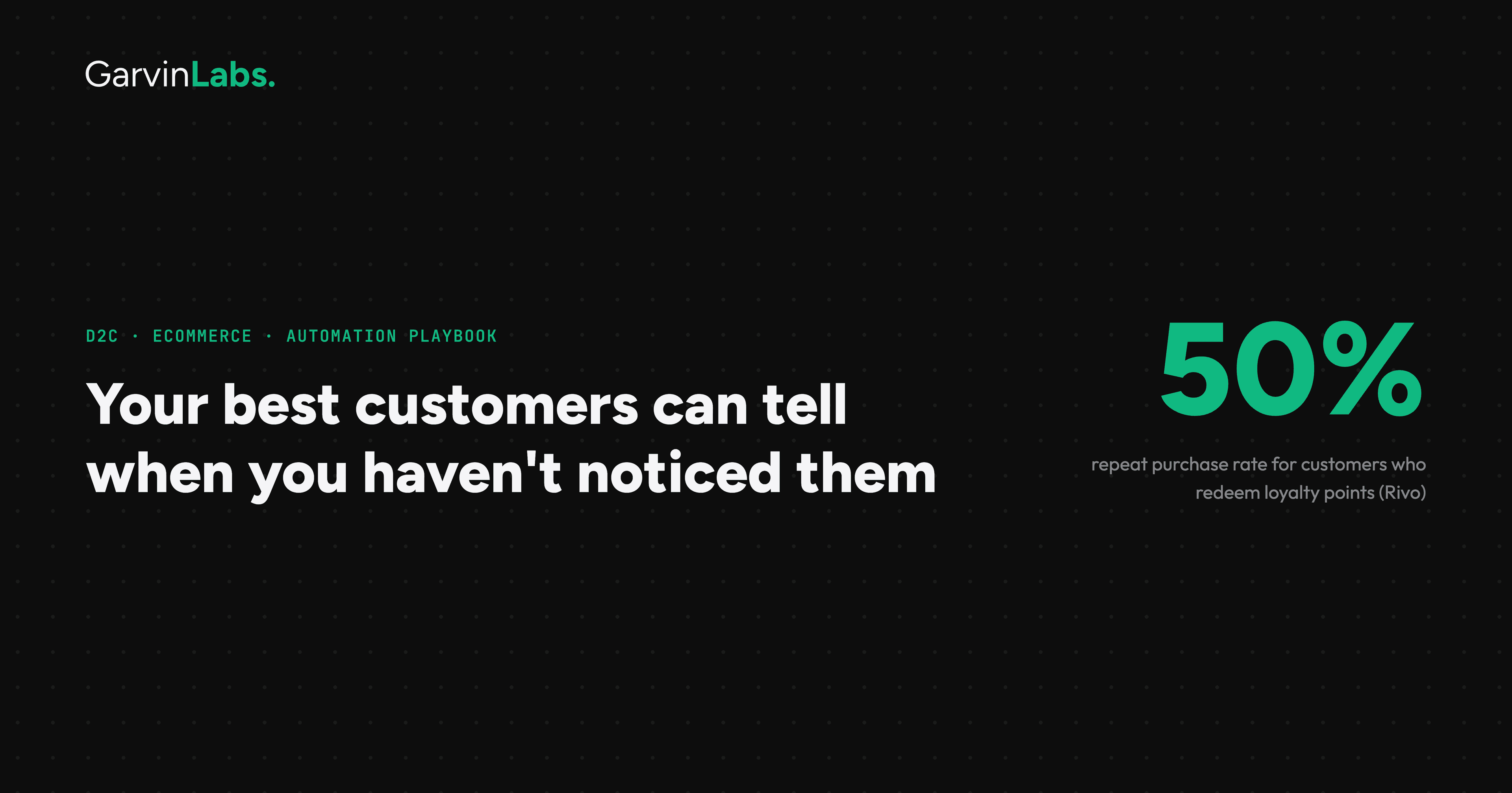 Your best customers can tell when you haven't noticed them