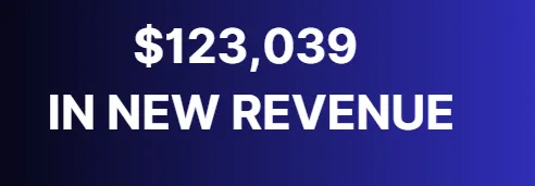 $123,039 in new revenue